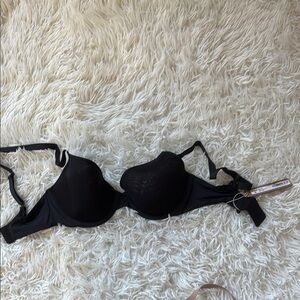 SKIMS Black T-Shirt Bra with Underwire Support